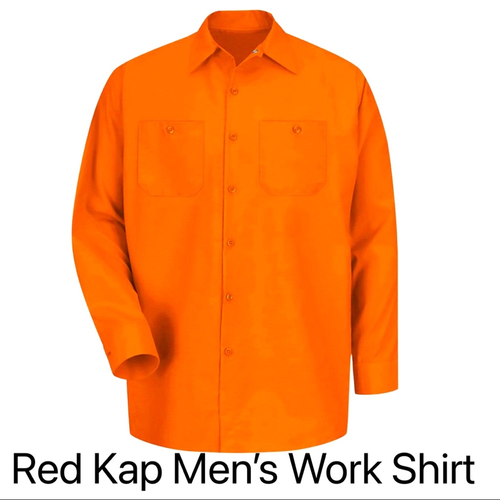 Red Kap Mens Industrial Work Shirt